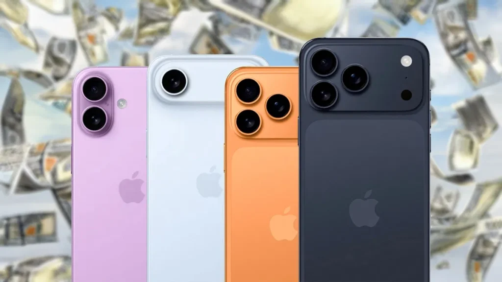 رنگبندی انواع موبایل آیفون 17